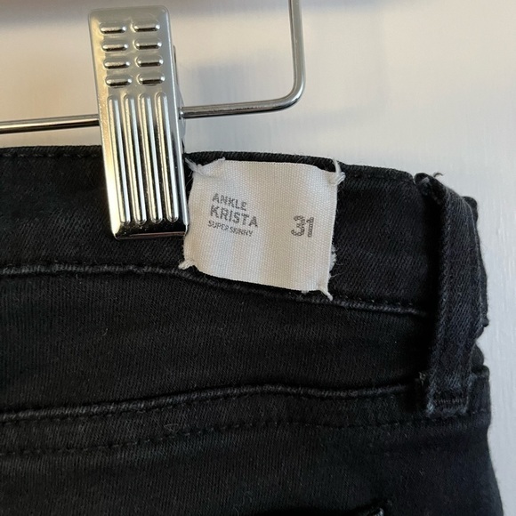 HUDSON Jeans Krista Low Rise Ankle Super Skinny Leg, Dark Wash, Womens Size 31 - Picture 5 of 9